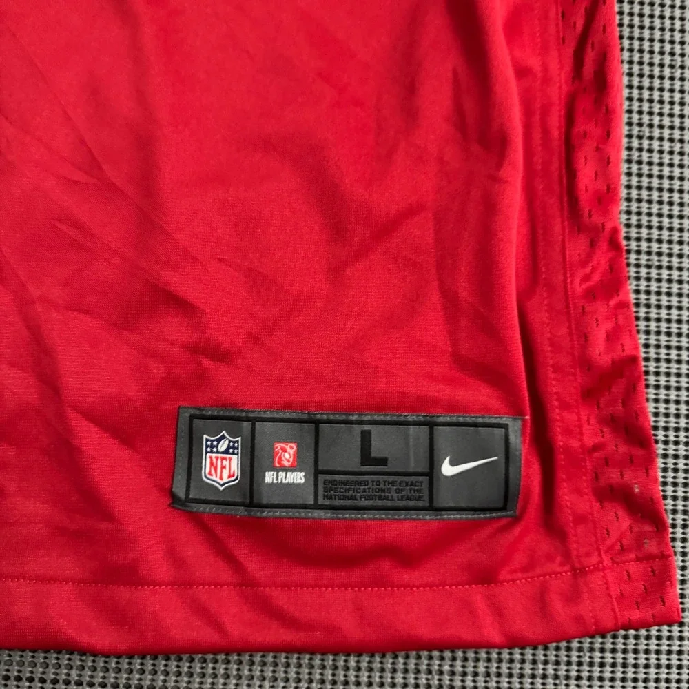 Nike NFL San Francisco 49ers On Field Blank Back Jersey Red Mens Large